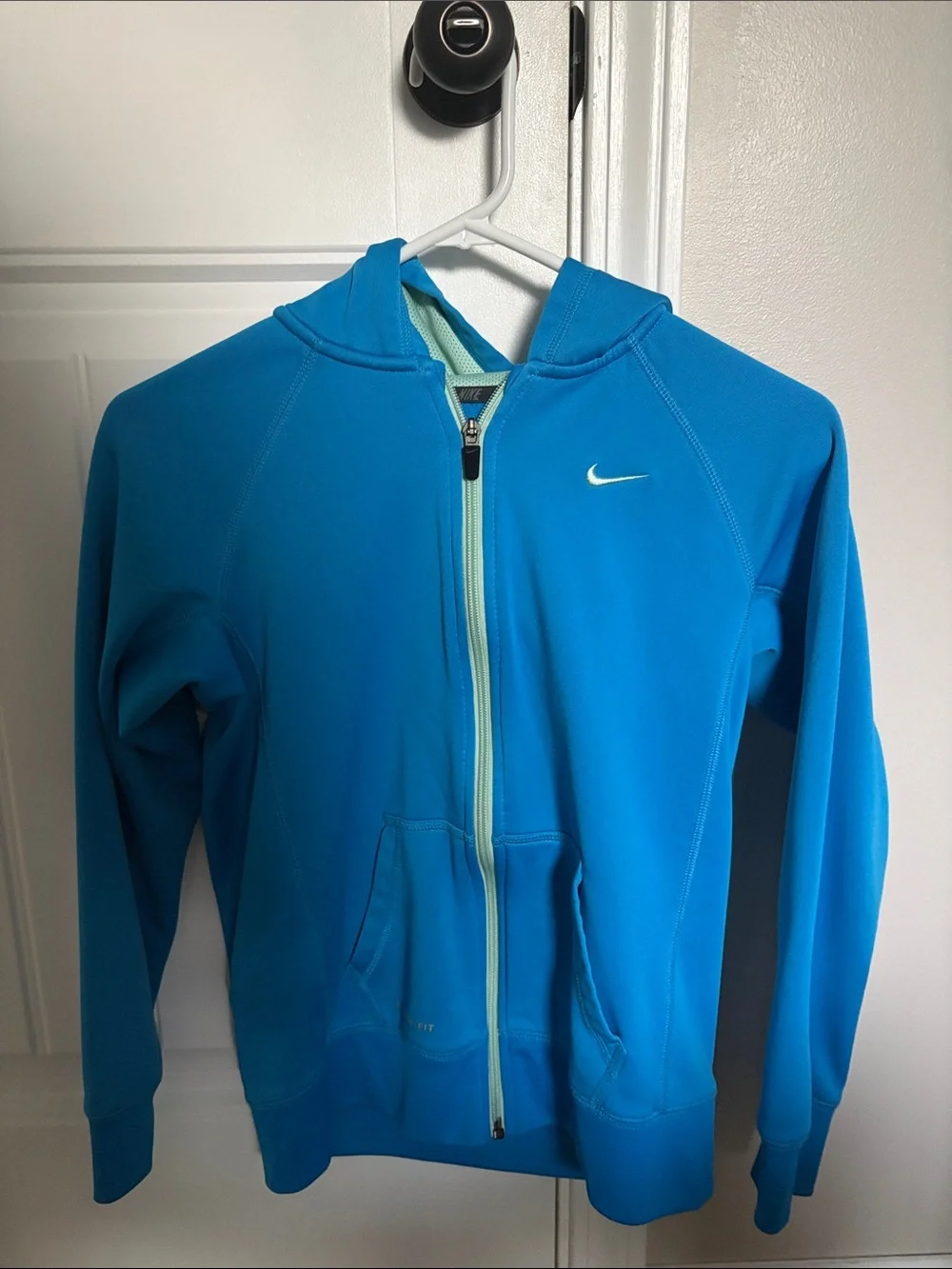 Nike Youth XL Bright Blue Full-Zip Performance Hoodie